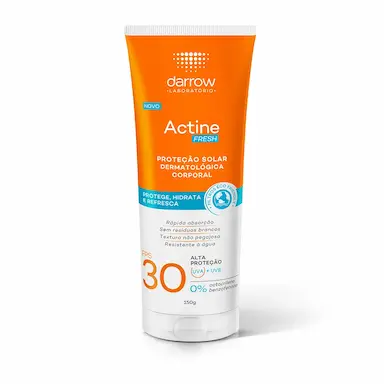 Protetor Solar Actine Fresh Corporal FPS 30 150g Regulador Intestinal 20 bi com 10 cápsulas 