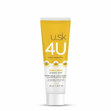 Protetor Solar U.SK 4U Sunscreen FPS 50 40ml