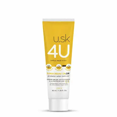 Protetor Solar U.SK 4U Sunscreen Color FPS 50 Cor Universal 40ml
