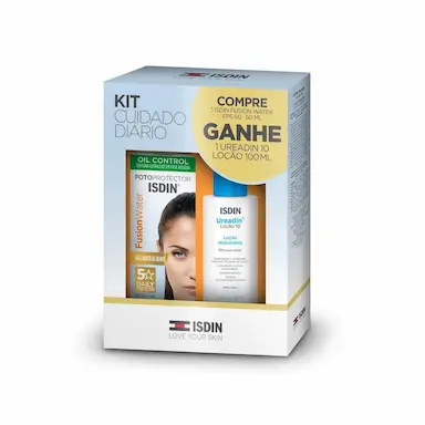 Kit Isdin Protetor Solar Facial Fusion Water FPS 60 50ml + Loção Hidratante Corporal Ureadin 10% 100ml