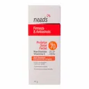 Protetor Solar Facial Needs FPS 70 Firmeza e Antissinais 40g