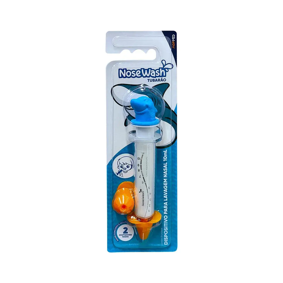 Seringa para Lavagem Nasal Nosewash Tubarão 10ml