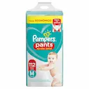 Fralda Pampers Pants Ajuste Total M - 112 Unidades