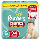 Fralda Pampers Pants Ajuste Total G - 94 Unidades