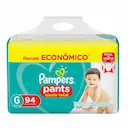 Fralda Pampers Pants Ajuste Total G - 94 Unidades