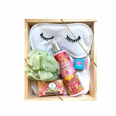 Kit Banho Spa Orgânica Chá Branco e Gengibre - 5 Produtos