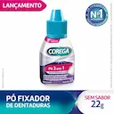 Pó Fixador de Dentadura Corega 3 em 1 Sem Sabor 22g