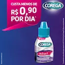 Pó Fixador de Dentadura Corega 3 em 1 Sem Sabor 22g