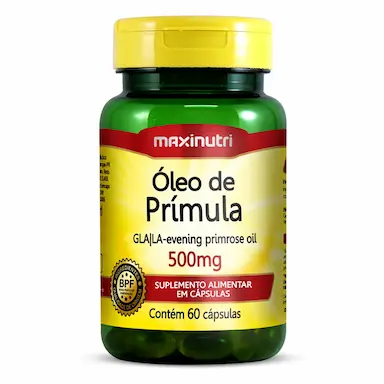 Óleo de Prímula 500mg Maxinutri 60 cápsulas