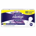 Protetor Diário Always Sem Perfume 80 unidades