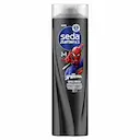 Shampoo & Condicionador Infantil 2 em 1 Seda Juntinhos Spider-Man Super Limpeza Frasco 300ml