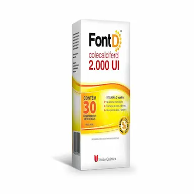 Vitamina D 2000UI Font D Colecalciferol - 30 Comprimidos