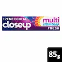Pasta de Dente Closeup Multivitaminas +12 Benefícios Fresh 85g