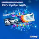 Pasta de Dente Closeup Multivitaminas +12 Benefícios Branqueador 85g