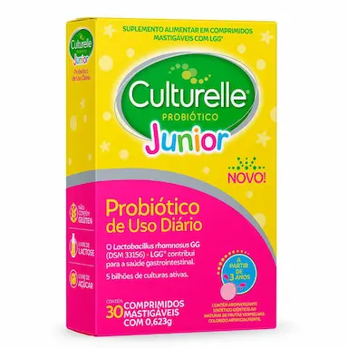 Culturelle Probiótico Junior 30 comprimidos mastigáveis