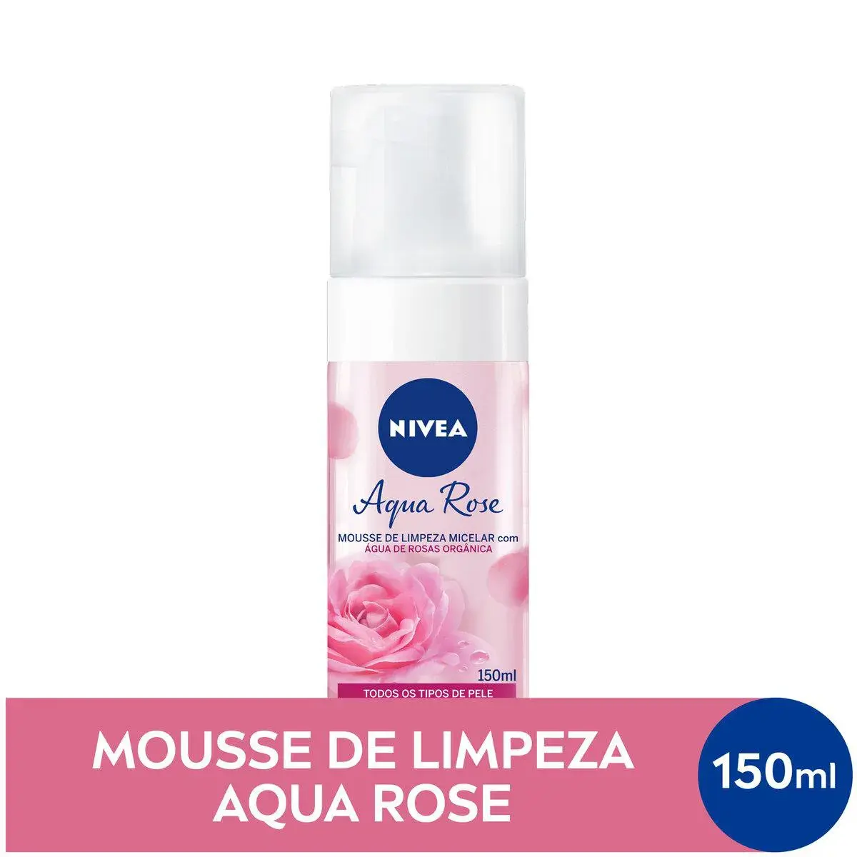Mousse de Limpeza Facial Nivea Aqua Rose 150ml