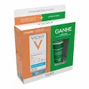 Kit Vichy Protetor Solar Facial Capital Soleil Hydra-Matte Sem Cor FPS 50 30g + Gel de Limpeza Facial Normaderm 40g
