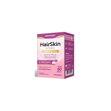 Suplemento Alimentar Hairskin & Nails Supreme D-Pantenol Maxinutri - 60 Cápsulas