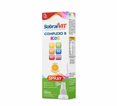 Suplemento Alimentar SobralVit Complexo B Kids 20ml Spray Oral