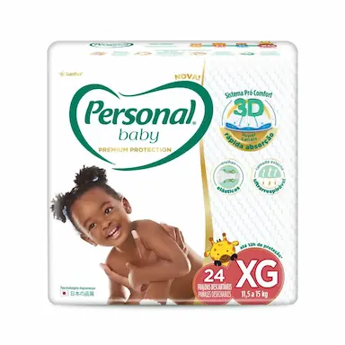 Fralda Personal Baby Premium Protection XG - 24 Unidades