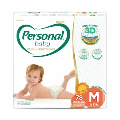 Fralda Personal Baby Premium Protection M - 78 Unidades