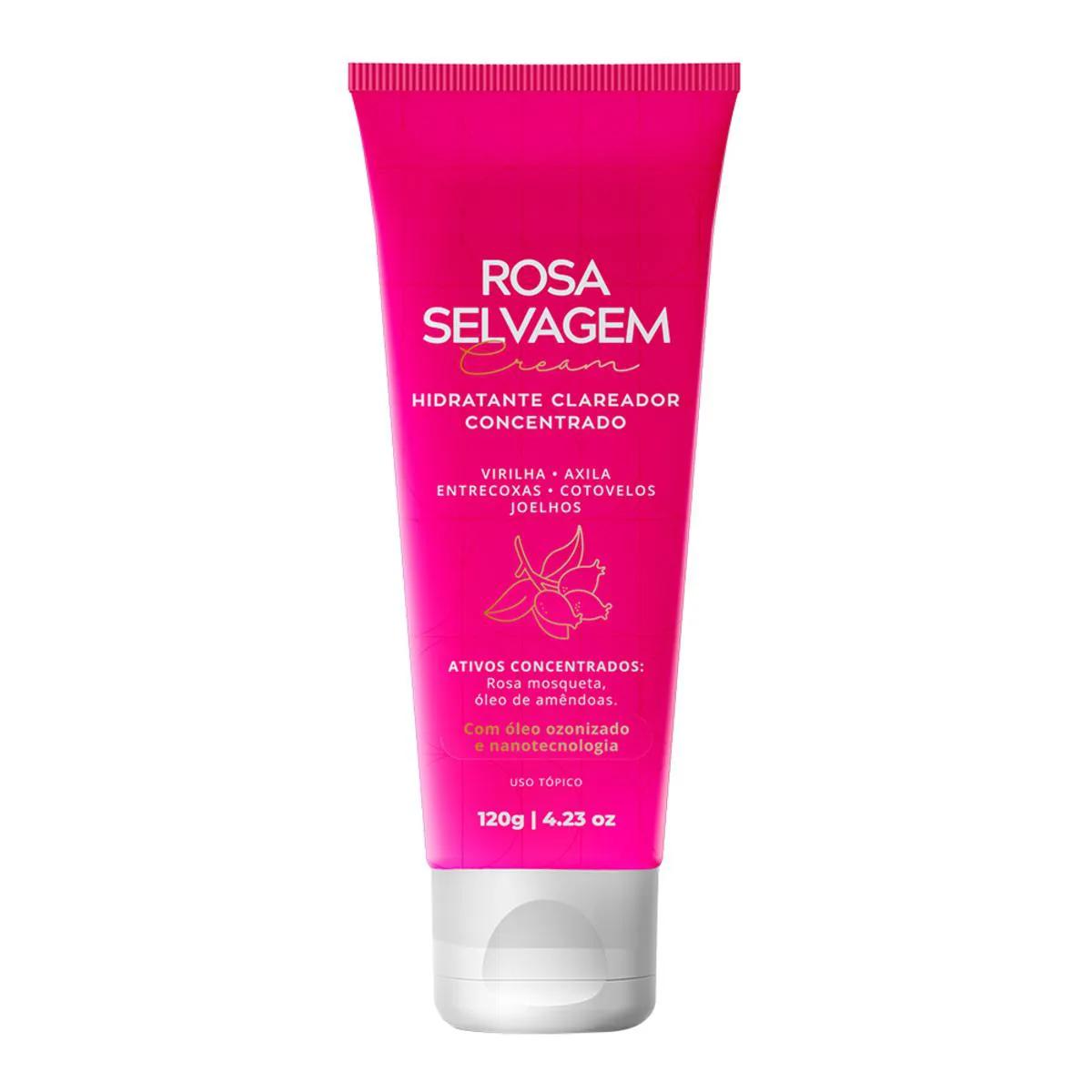Creme Hidratante Clareador Concentrado Rosa Selvagem 120g