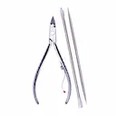 Kit de Cuidado para as Unhas Mundial Inox 778-EP Alicate + 2 Espátulas