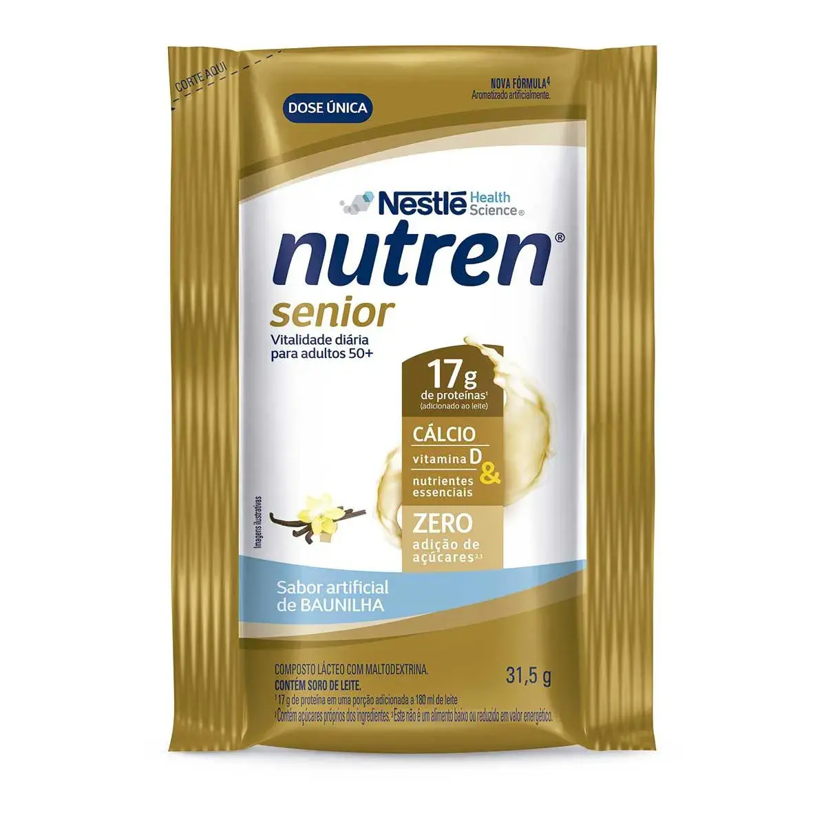 Nutren Senior Sabor Baunilha 1 sachês de 31,5g