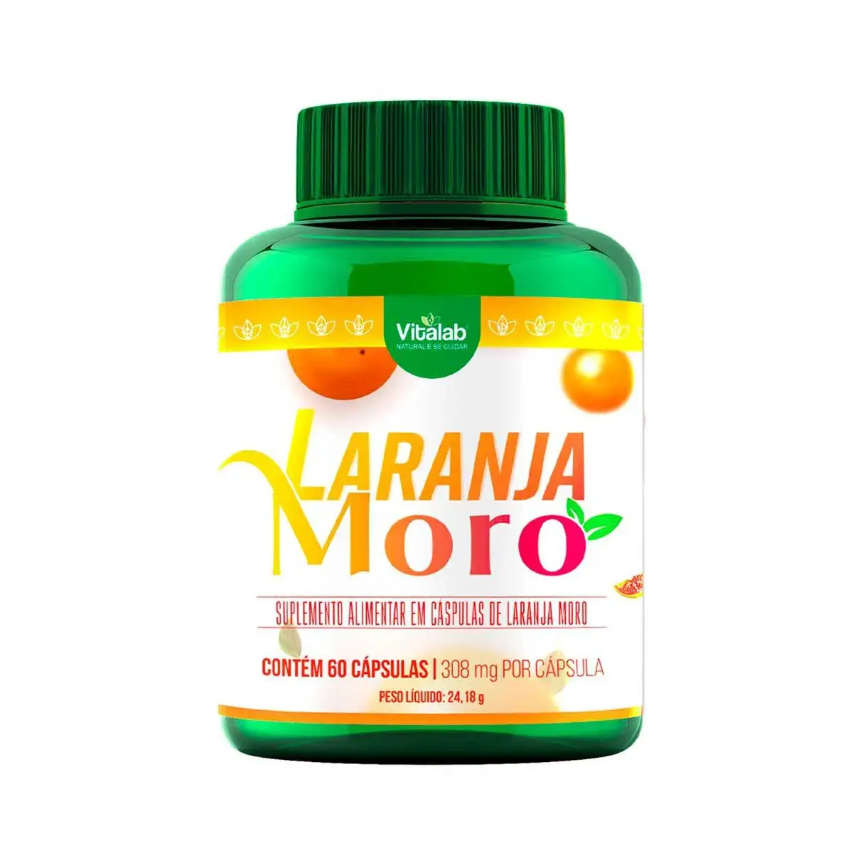Suplemento Alimentar Laranja Moro Vitalab 60 cápsulas