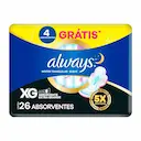 Absorvente Always Noites Tranquilas Cobertura Suave XG com Abas 26 Unidades