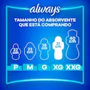 Absorvente Always Noites Tranquilas Cobertura Suave XG com Abas 8 Unidades