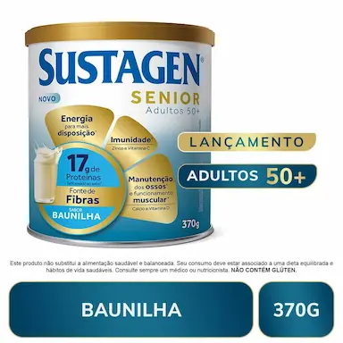 Complemento Alimentar Sustagen Senior Adultos 50+ Baunilha 370g
