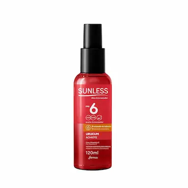 Óleo Bronzeador Urucum Sunless FPS 6 120ml