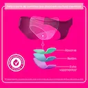 Calcinha Absorvente Menstrual Intimus Short Lavável Fluxo Intenso M 1 unidade