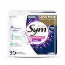 Absorvente Noturno Sym Premium Noite & Dia Cobertura Suave Com Abas 30 Unidades