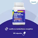 Cloreto de Magnésio P.A 500mg bwell 100 cápsulas