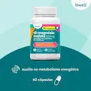 Suplemento Alimentar bwell Di-Magnésio Malato 500mg 60 cápsulas