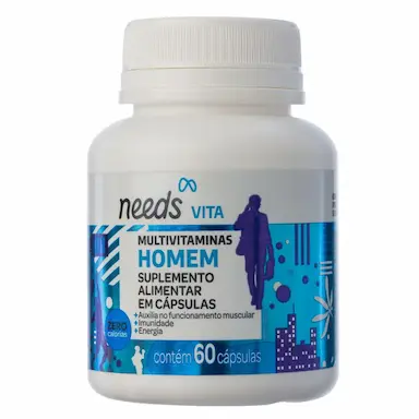 Polivitamínico Needs Vita Homem 60 cápsulas
