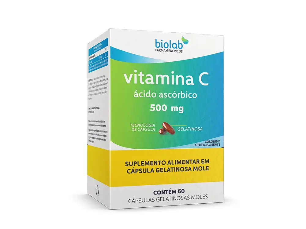 Vitamina C 500mg Biolab 60 cápsulas