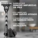 Refil para Aparelho de Barbear Gillette Mach3 Carbono 4 cargas