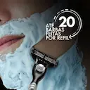 Refil para Aparelho de Barbear Gillette Mach3 Carbono 4 cargas