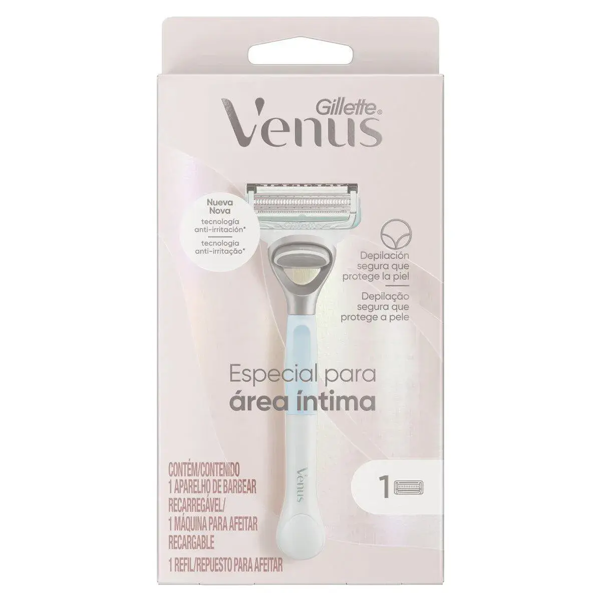 Aparelho de Depilar Recarregável Gillette Venus Especial para Área Íntima 1 Unidade