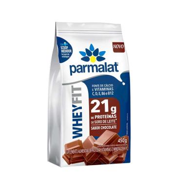 Suplemento Alimentar Whey Protein Parmalat WheyFit Chocolate 450g
