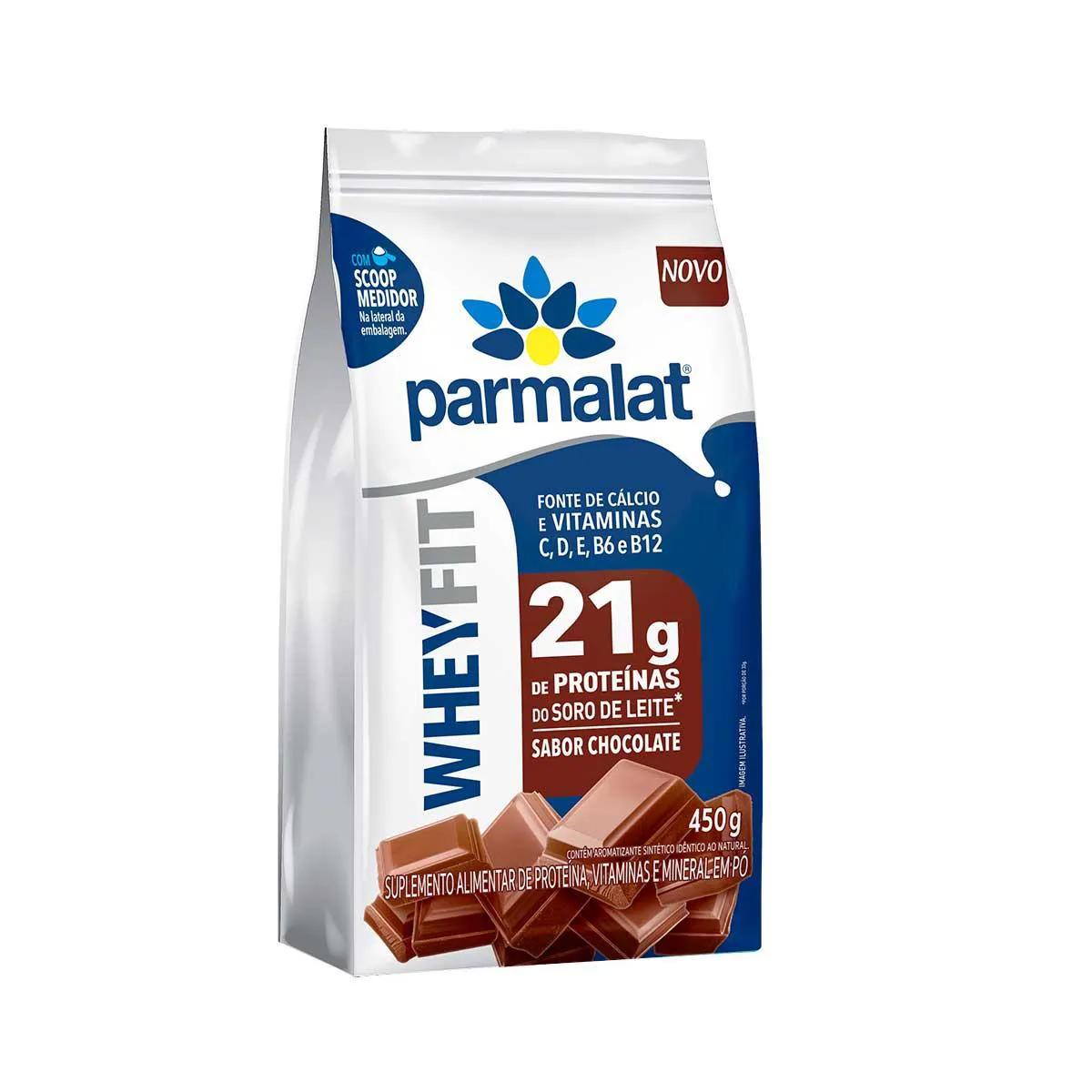 Suplemento Alimentar Whey Protein Parmalat WheyFit Chocolate 450g