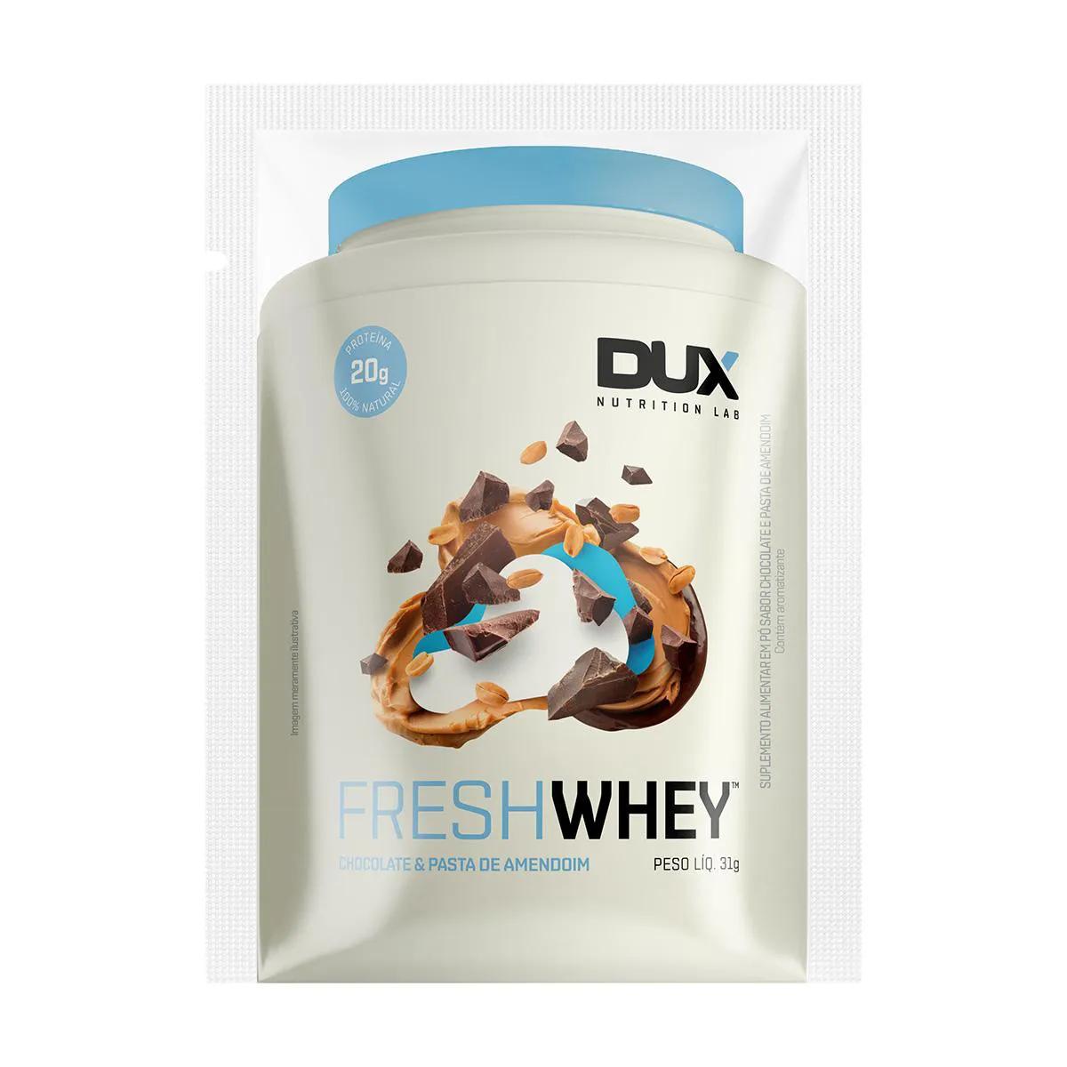 Fresh Whey Dux Nutrition Chocolate e Pasta de Amendoim Sachê 31g