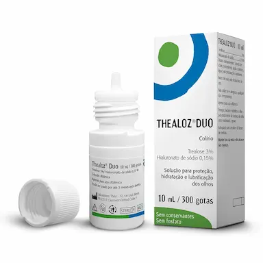 Thealoz Duo Trealose 3g + Hialuronato de Sódio 0,15g Frasco 10ml