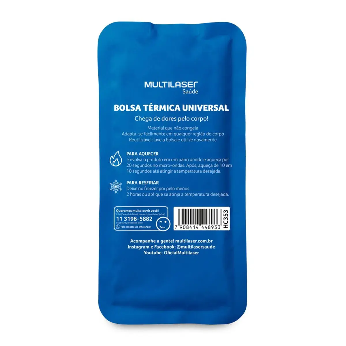 Bolsa Térmica de Gel Multilaser HC353 Azul