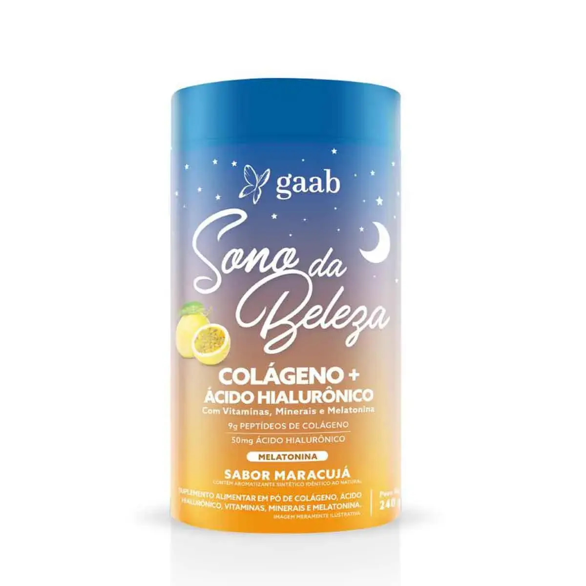 Suplemento Alimentar Gaab Sono da Beleza Maracujá 240g