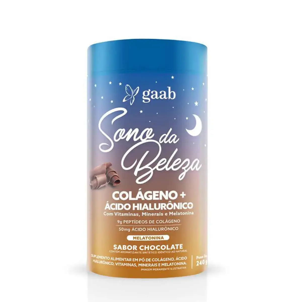 Suplemento Alimentar Gaab Sono da Beleza Chocolate 240g