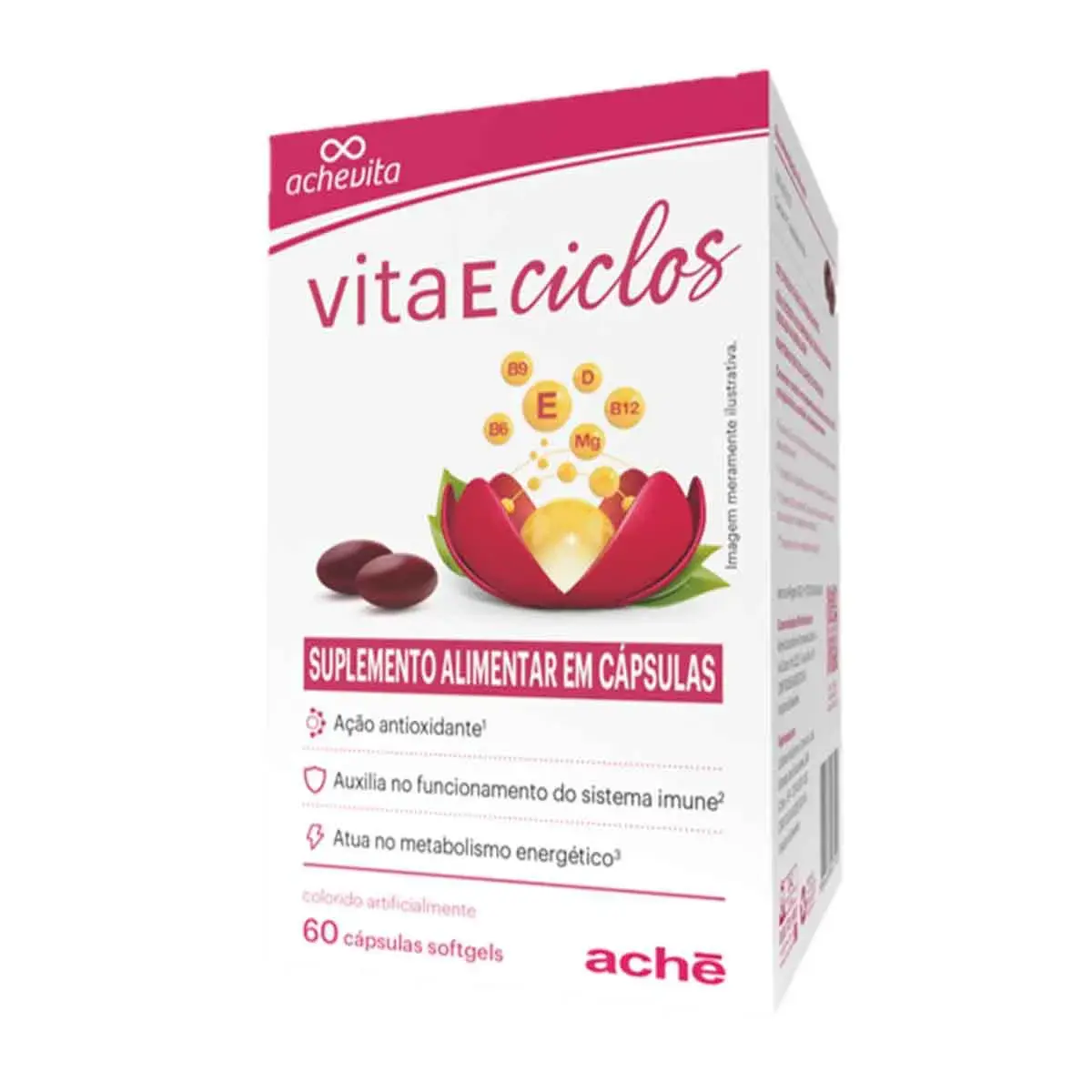 Suplemento Alimentar Vita E Ciclos 60 cápsulas